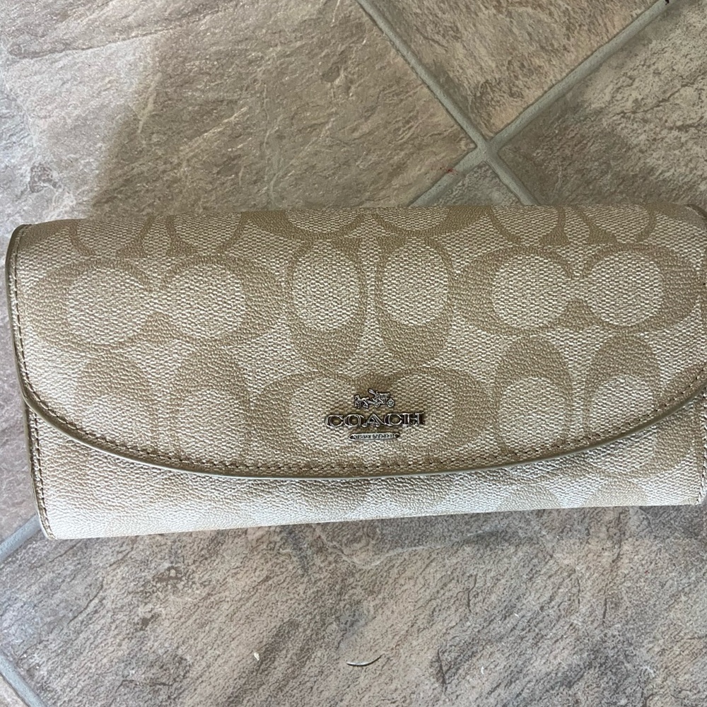 Coach tan wallet!